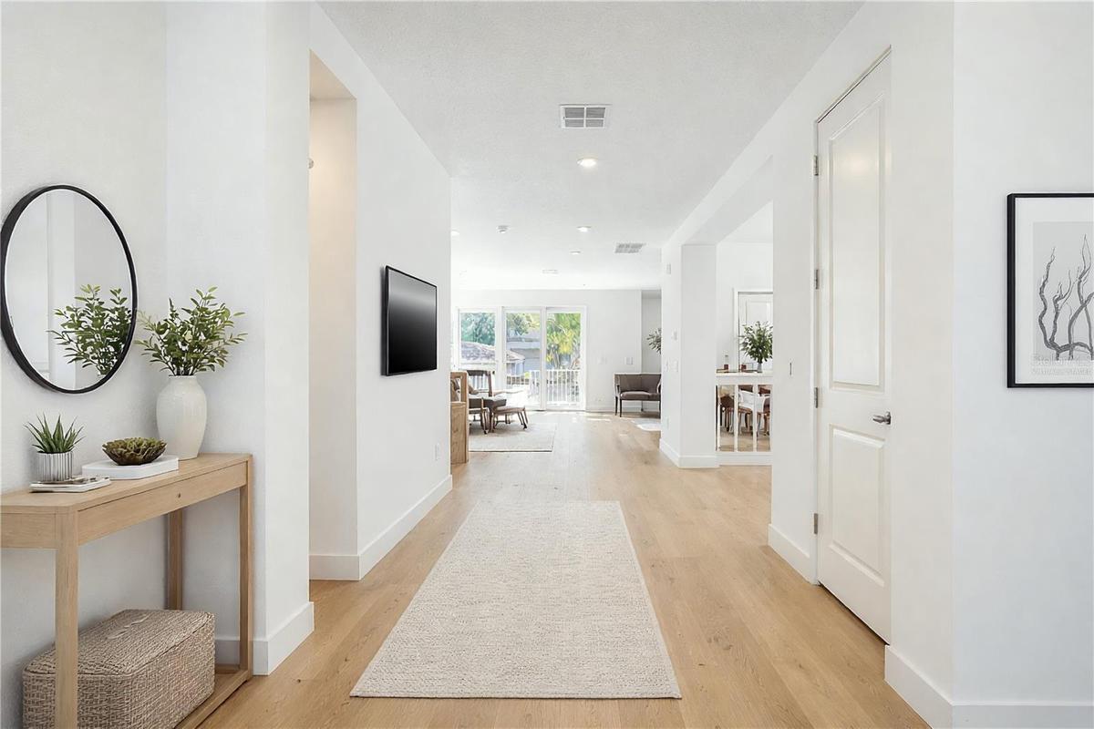 Foyer Seller will change the floor to your choice virtually staged