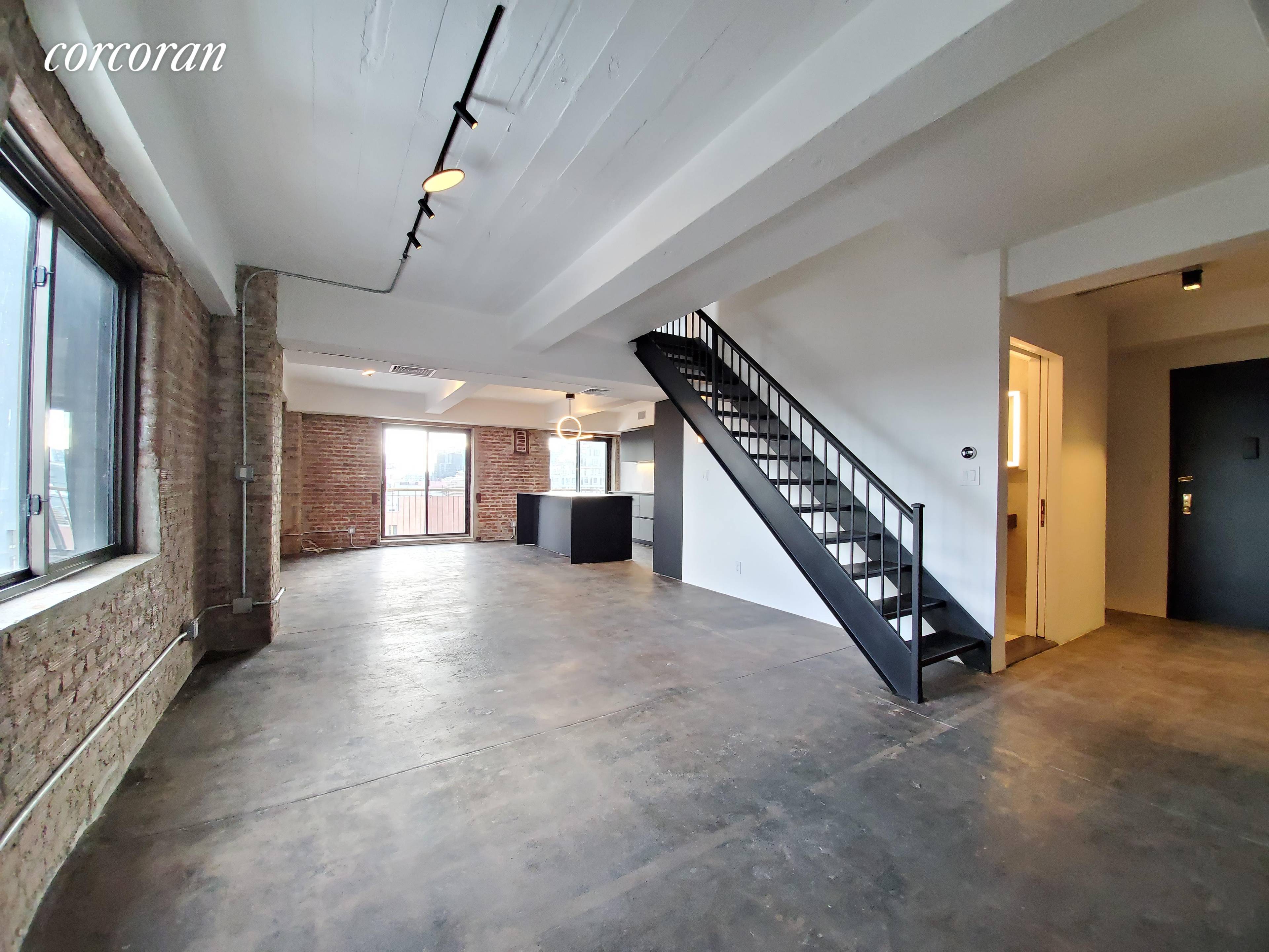 An incredible opportunity to rent in the Williamsburg waterfrontA s premier factory conversion, The Esquire Building.