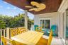 Main floor balcony off of kitchen