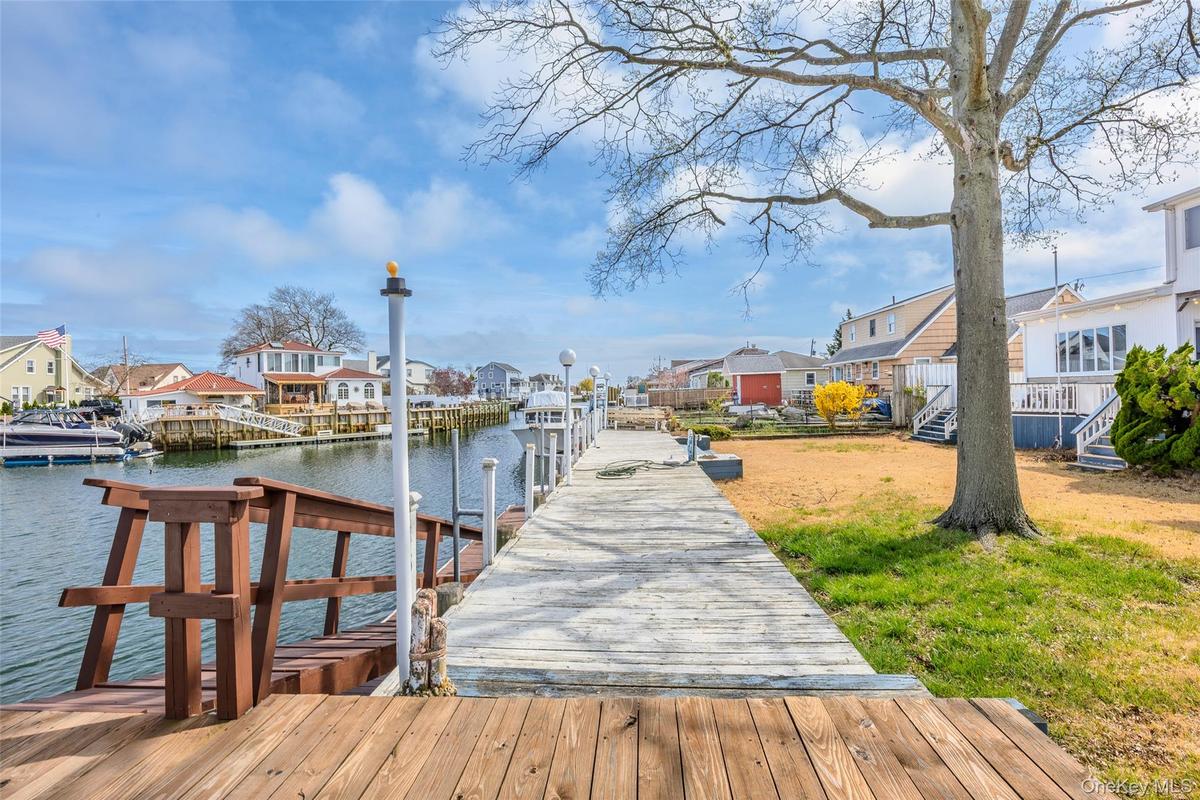 Deck along the water.