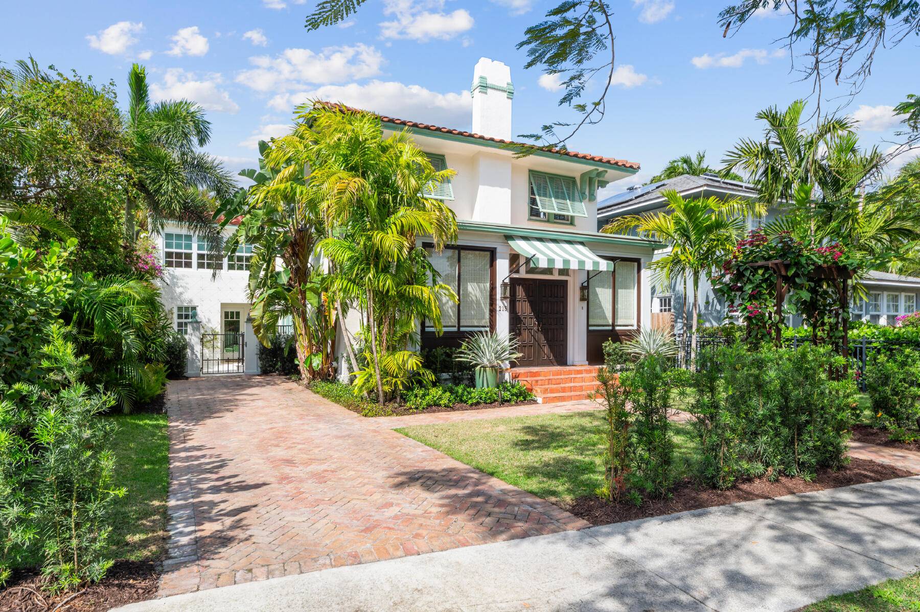 Enjoy this Gorgeous Mediterranean Revival in Historic Prospect Park boasting 3 beds, 2 1 2 baths, and a chic 1 bed 1 bath guest house.