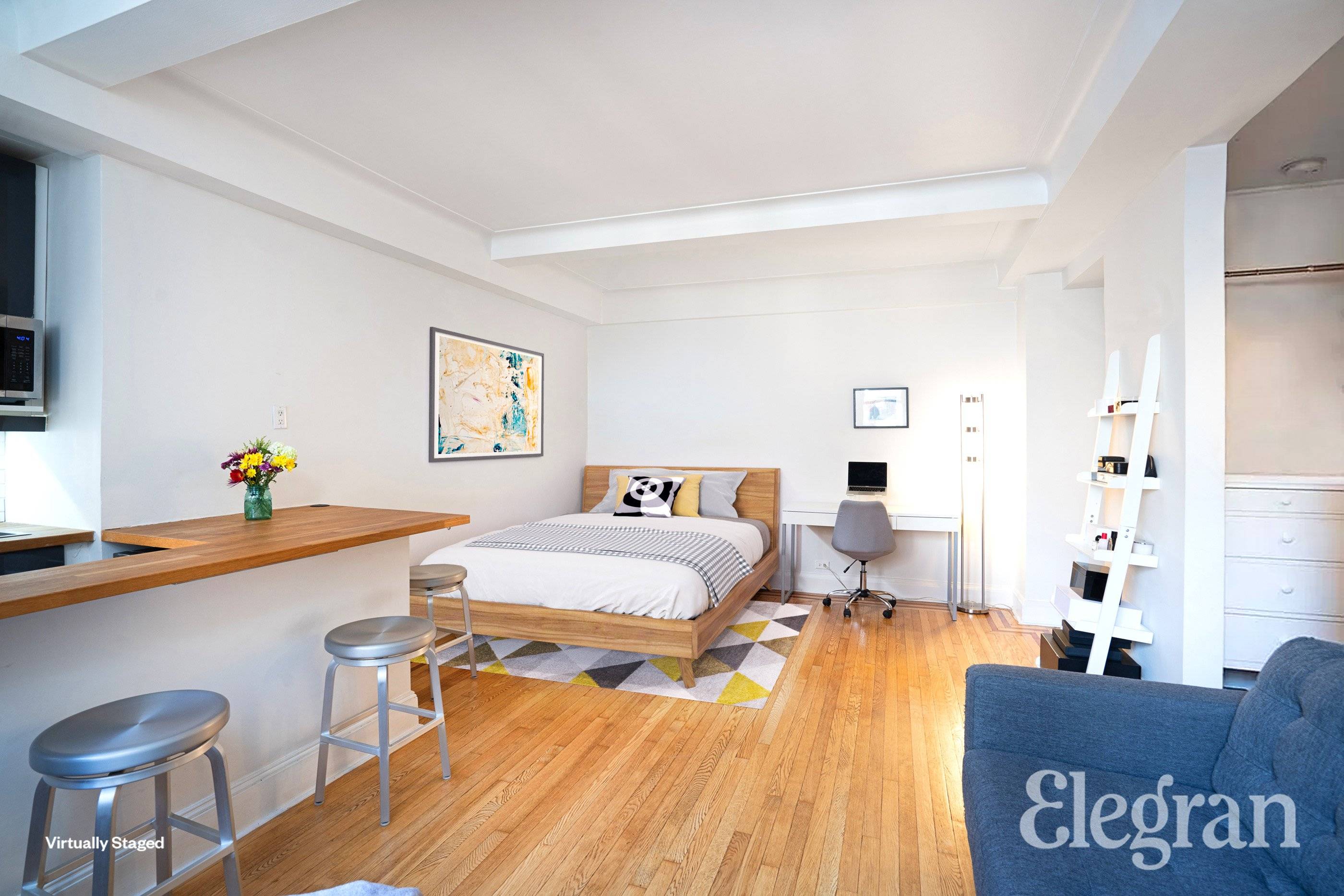 Welcome home to this renovated and bright pre war studio at the incredible Gramercy House !