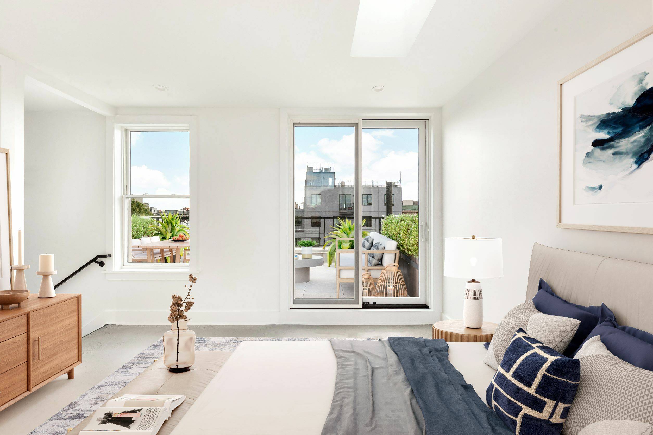 Introducing this brand new Bushwick duplex penthouse suffused with natural light, a chic 2 bedroom, 1 bathroom condo graced with statement finishes that exude luxury and style.