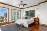 Primary bedroom — city skyline views