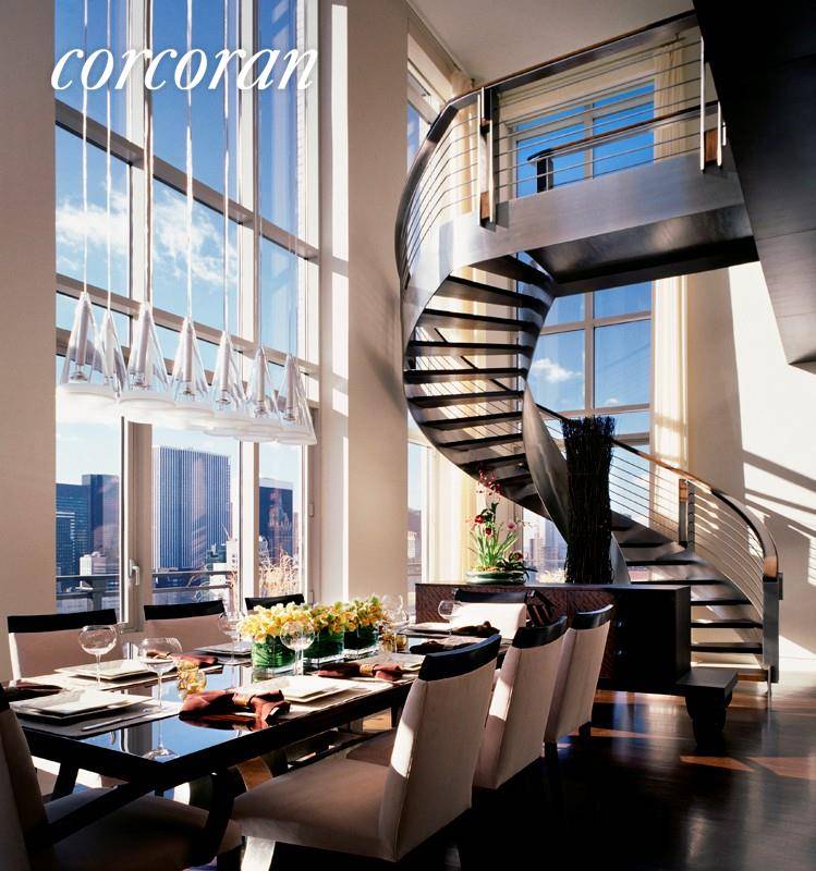 EXTRAORDINARY DUPLEX PENTHOUSE WITH PANORAMIC PARK VIEWS This one of a kind trophy penthouse was specifically designed for the developer of The Chatham, Robert A.