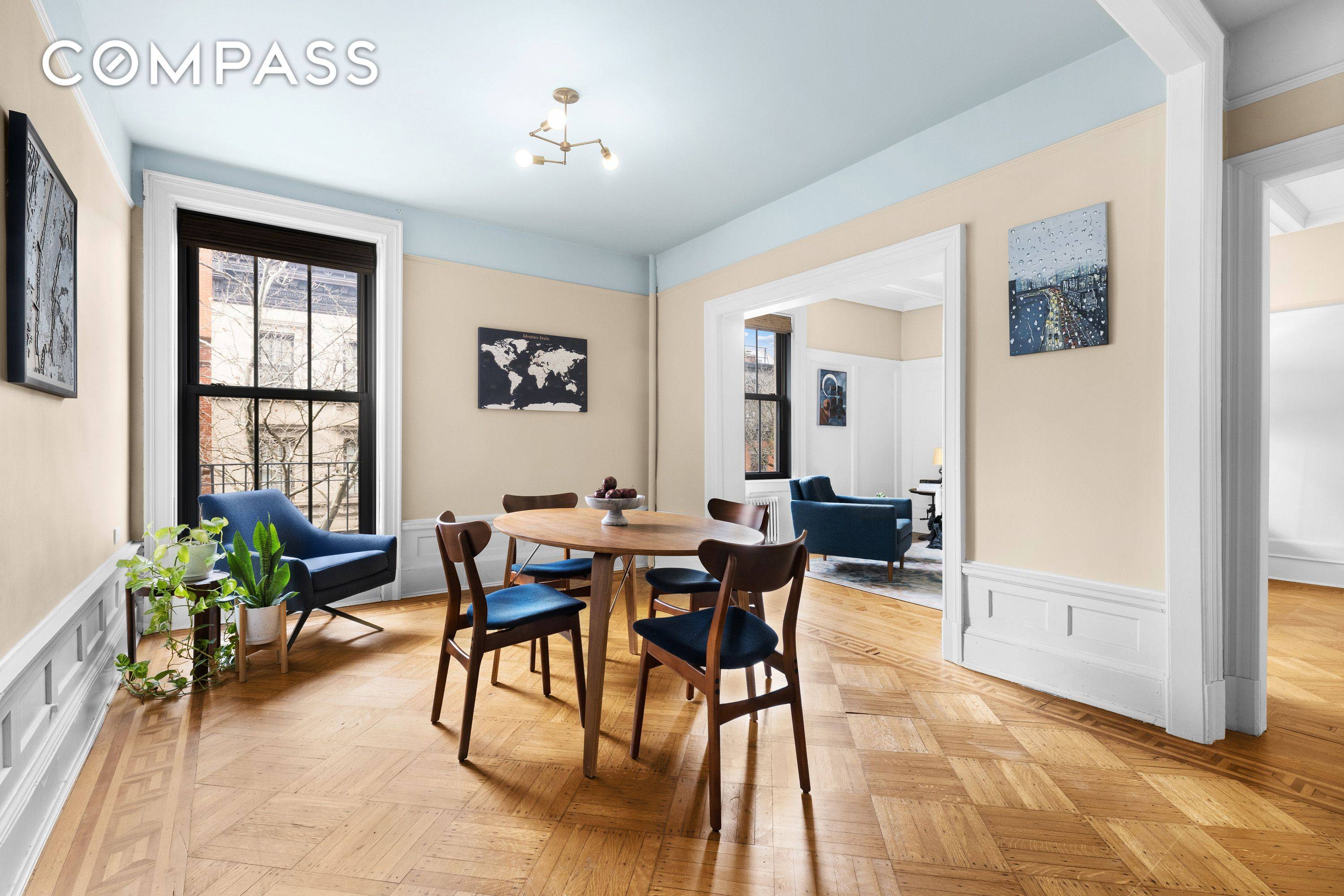 Located directly across from the beautiful Brooklyn Heights promenade, a move in ready home awaits you at Residence 42 in the idyllic Beaux Art pre war elevator co op, in ...