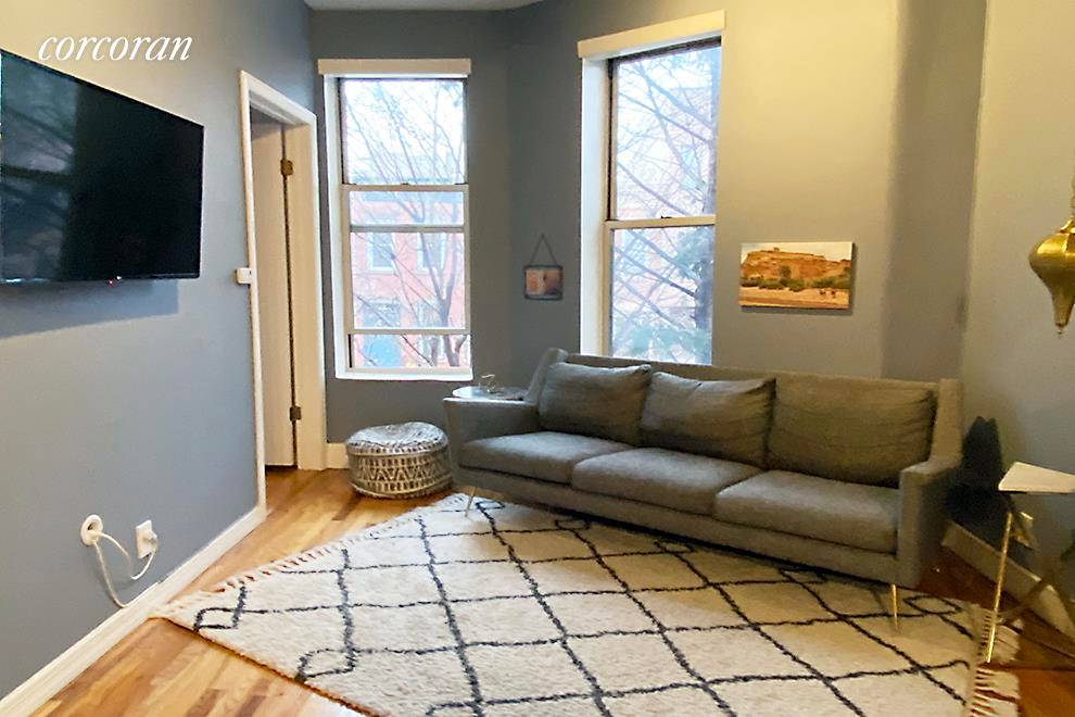 On a quaint tree lined street in Park Slope lies a lovely, large and bright 3BR home with a washer dryer and dishwasher in the unit.