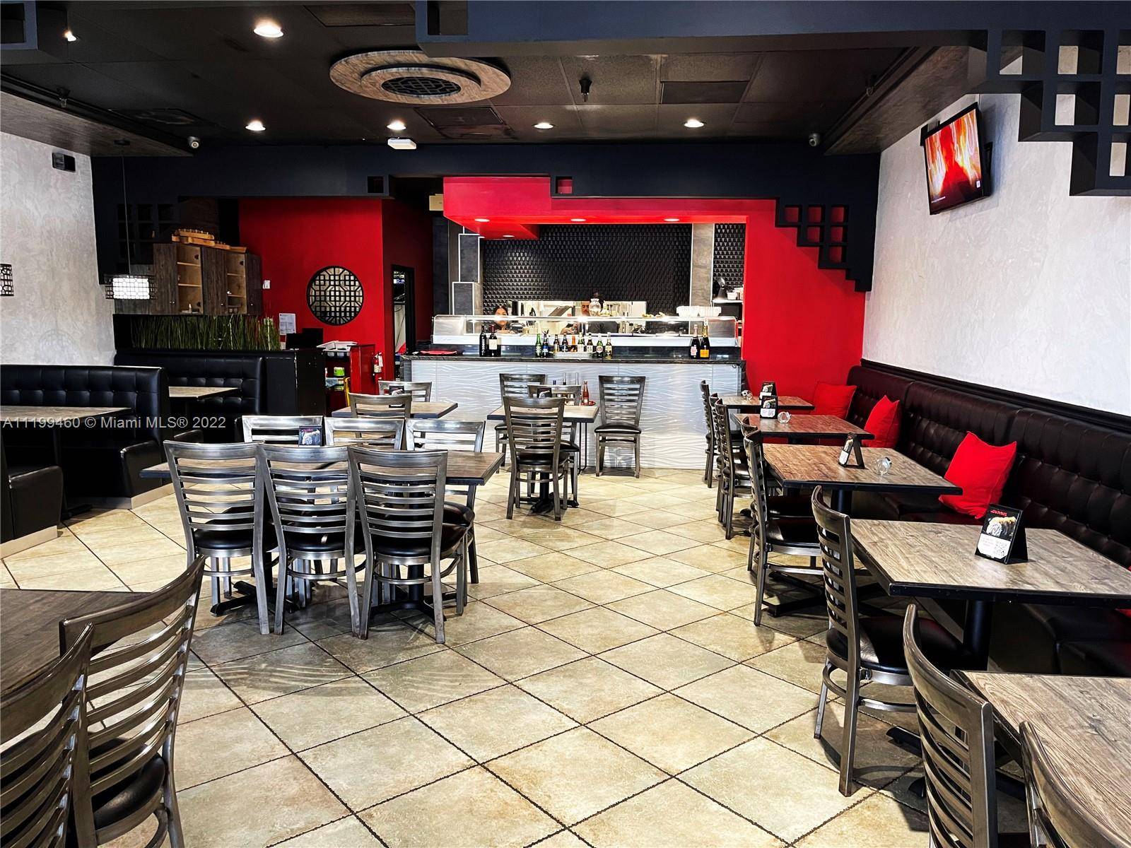 THIS 2, 100 SF BUSY MIAMI LAKES RESTAURANT IS YOUR NUMBER 1 IN SALES STRATEGICALLY WELL LOCATED IN MIAMI LAKES, IT FEATURES BEST SELLING JAPANESE DISHES MAKING IT THE ASIAN ...