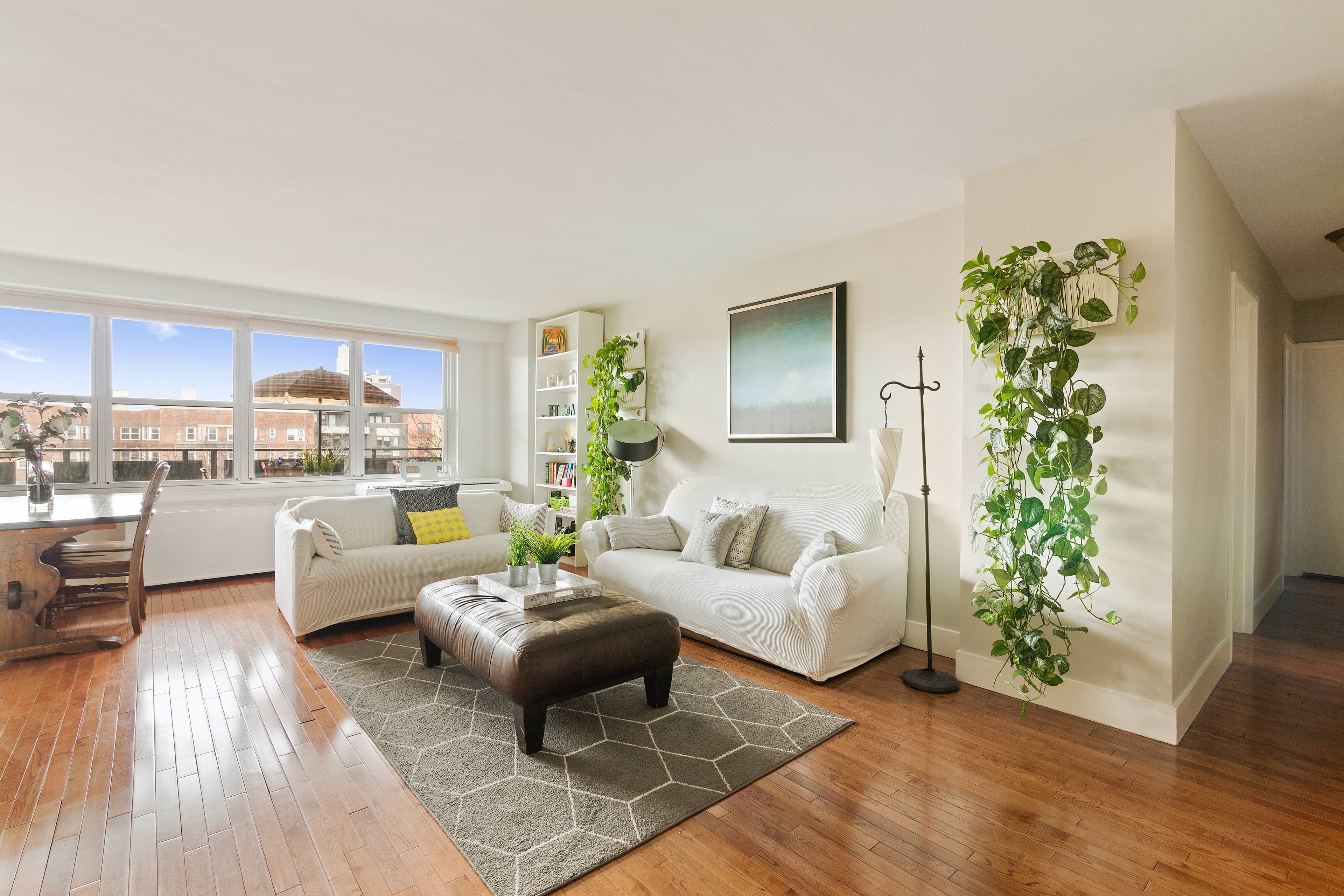 Private Terrace ! Spacious and bright 2 bed 2 bath, fully renovated apartment in a full service, doorman building located on the border of Kensington and Windsor Terrace.