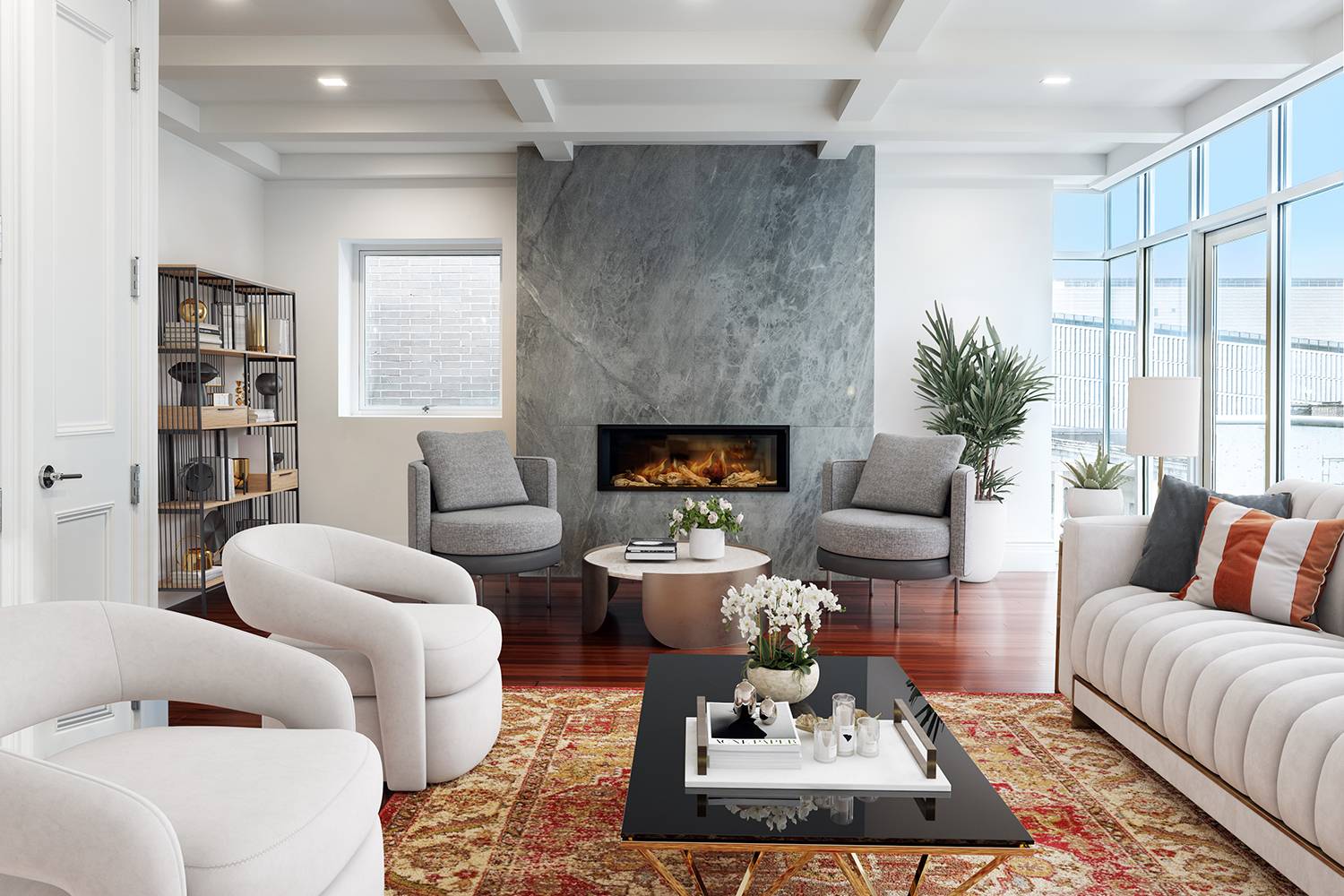 A sublime triplex penthouse nestled in the heart of Hudson Square, this incredible 4 bedroom, 3.