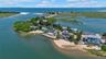 Bird's eye view of a large body of water