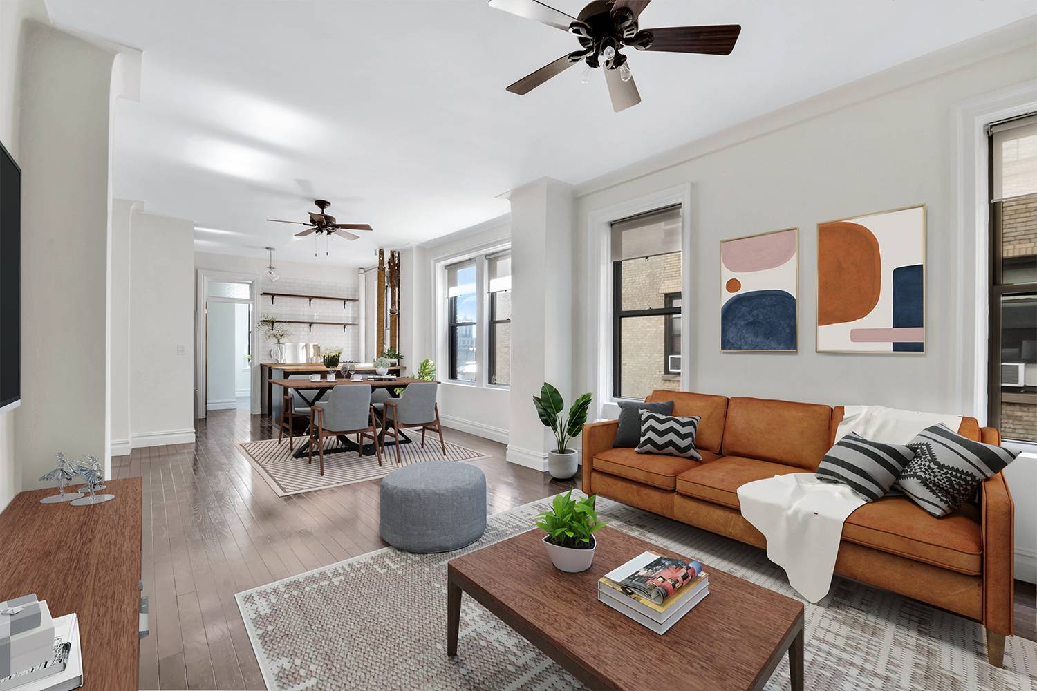 PRICE IMPROVED Artfully designed and renovated, this 2 Bed 1 Bath home offers high ceilings and an open living space featuring a charming and functional kitchen.