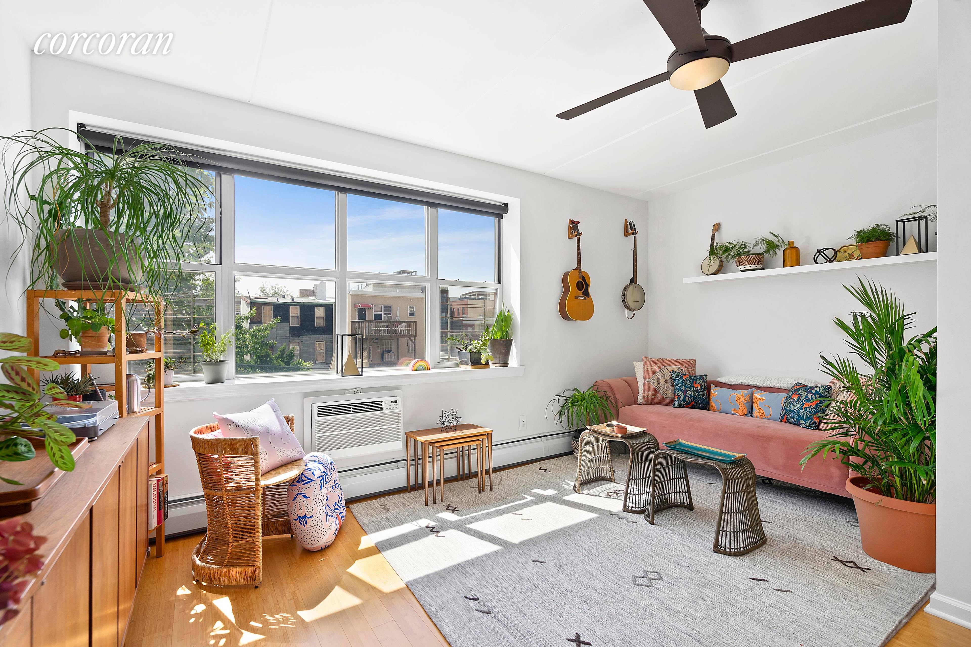 BEST DEAL IN RED HOOK ! Sunny 2 bedroom 1 bath coop with gorgeous south facing light in the heart of charming Red Hook.
