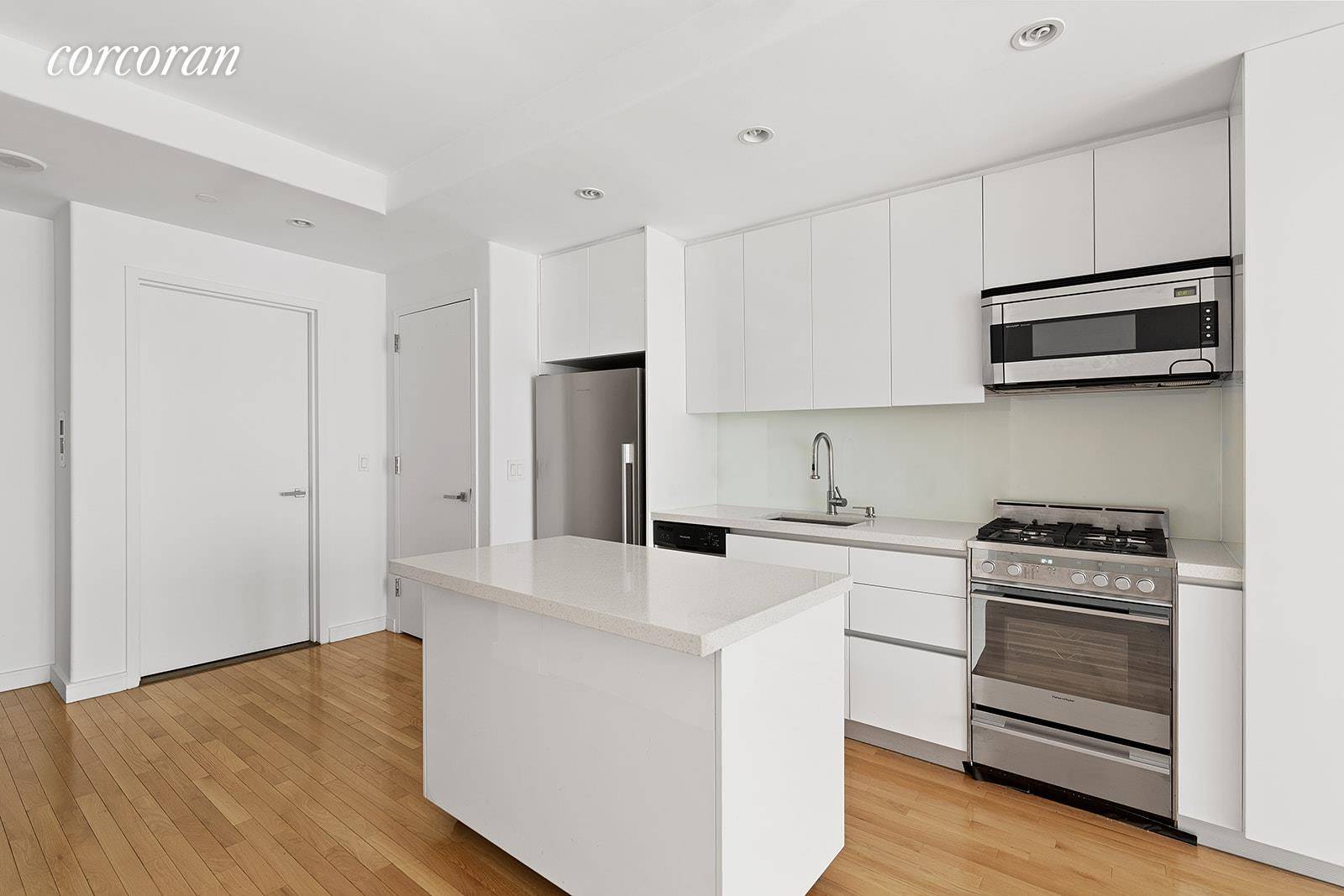 We are ready to Sell. This stylish studio features floor to ceiling double insulated windows, private balcony with cordless custom white oak hardwood floors, central A C.
