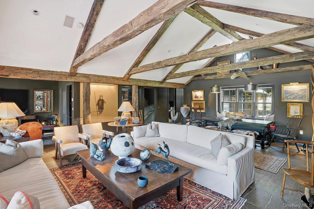 Living room provides a spectacular entrance
