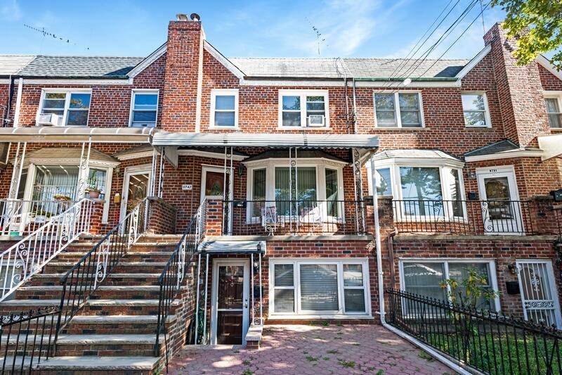 Gravesend 18 foot wide, all brick attached two family three story property priced well below market value.
