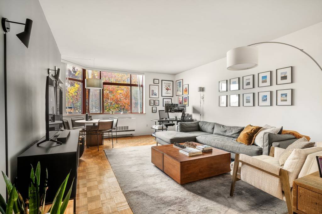 Discover serene city living in this updated 713 square foot one bedroom gem at 350 Albany Street in Battery Park City.