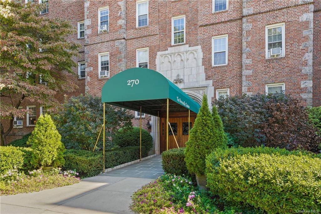 This spacious garden level studio in the lovely Bronxville Chateau building is not to be missed !