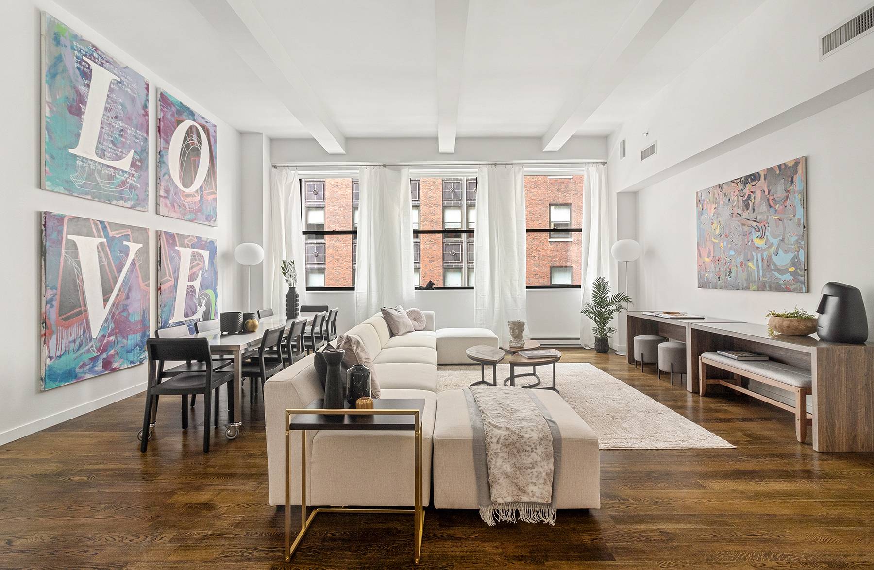 A contemporary pre war loft with private elevator entrance nestled between Bryant Park and Koreatown, this pristine 2 bedroom, 2 bathroom with a home office condo combines luxurious finishes and ...