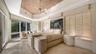 Unique circular primary bedroom with striking built-ins, offering both style and function