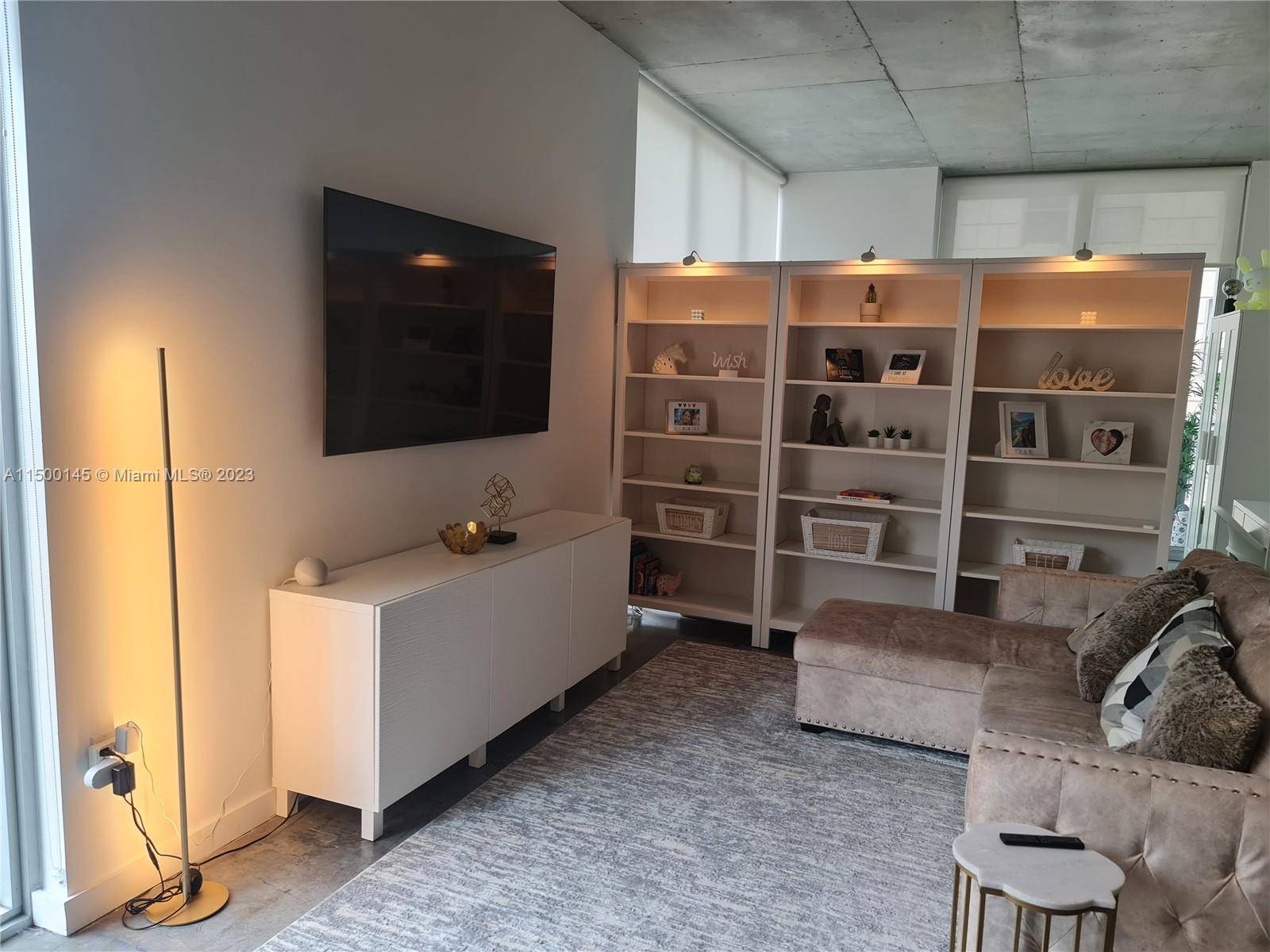 FULLY FURNISHED 1 Bed 1Bath, CONVERTED IN 2BED Experience the Luxurious Living in the Heart of Downtown Miami at Centro Condo.