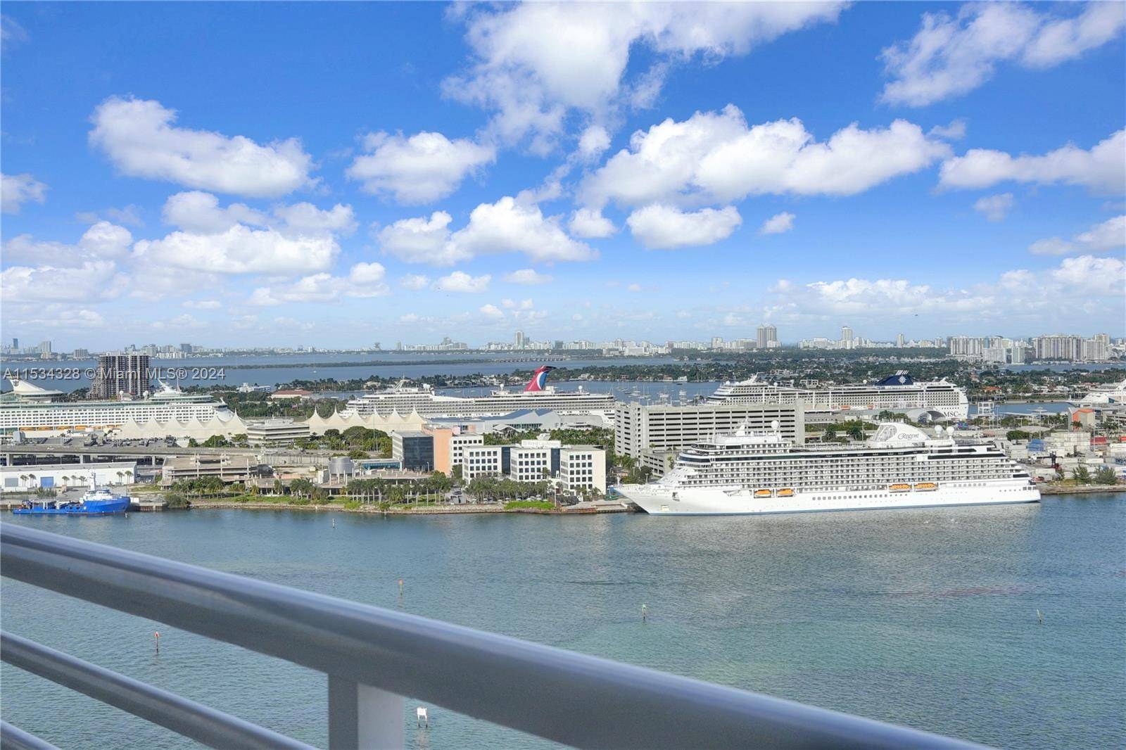 Rarely available unit located at luxurious Three Tequesta Point on exclusive Brickell Key island.