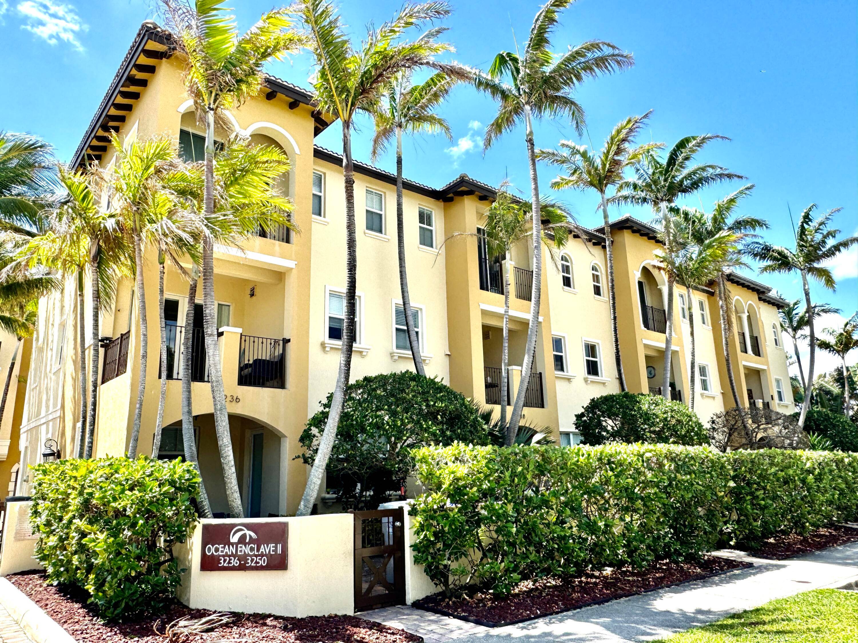 Enjoy coastal luxury in the boutique townhome community of Ocean Enclave II, between the Intracoastal and Atlantic Ocean in Pompano Beach.