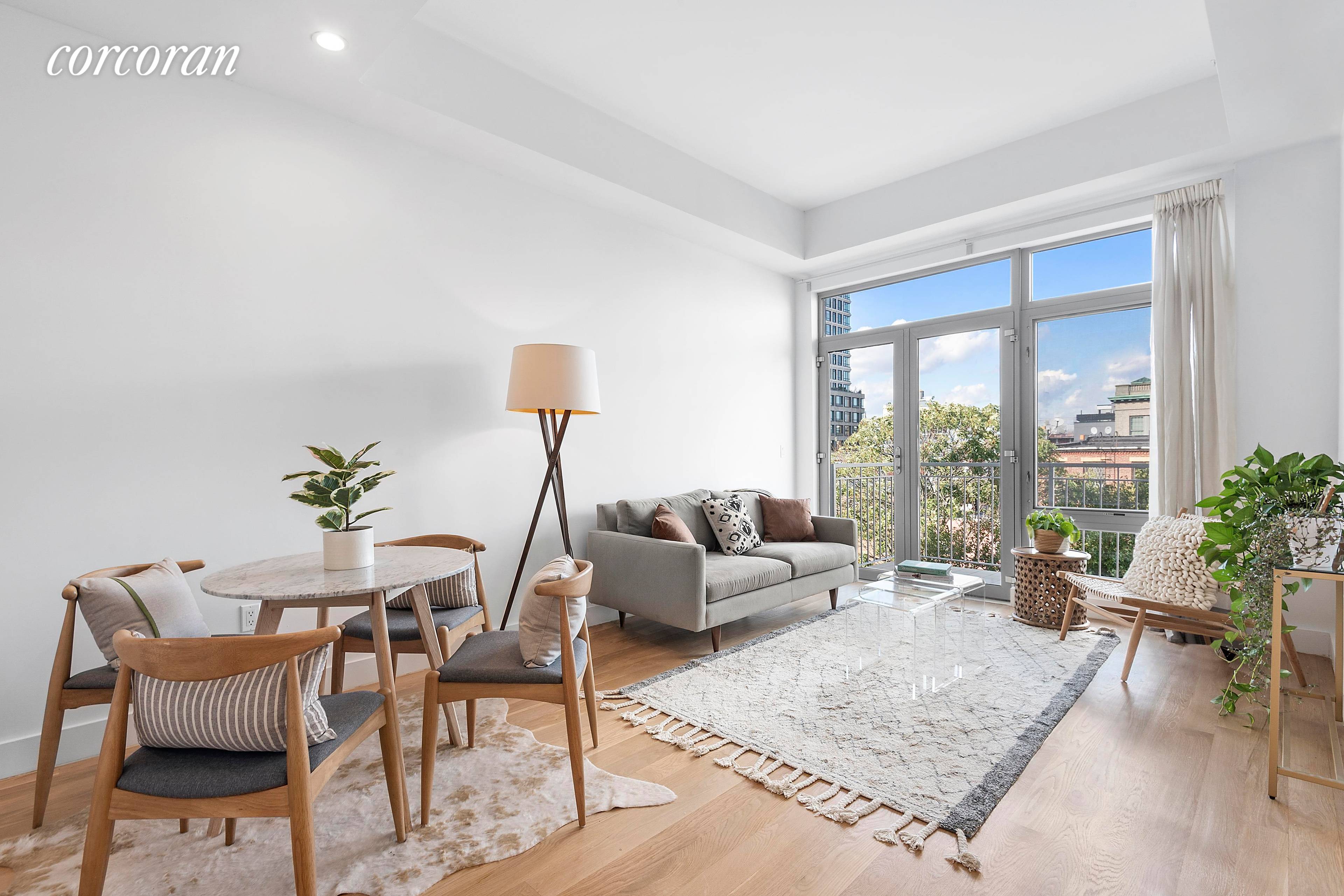 Welcome to 659 Bergen Street 3C, a sunny one bedroom one bathroom home with a private balcony in a boutique elevator condo building in prime Prospect Heights !