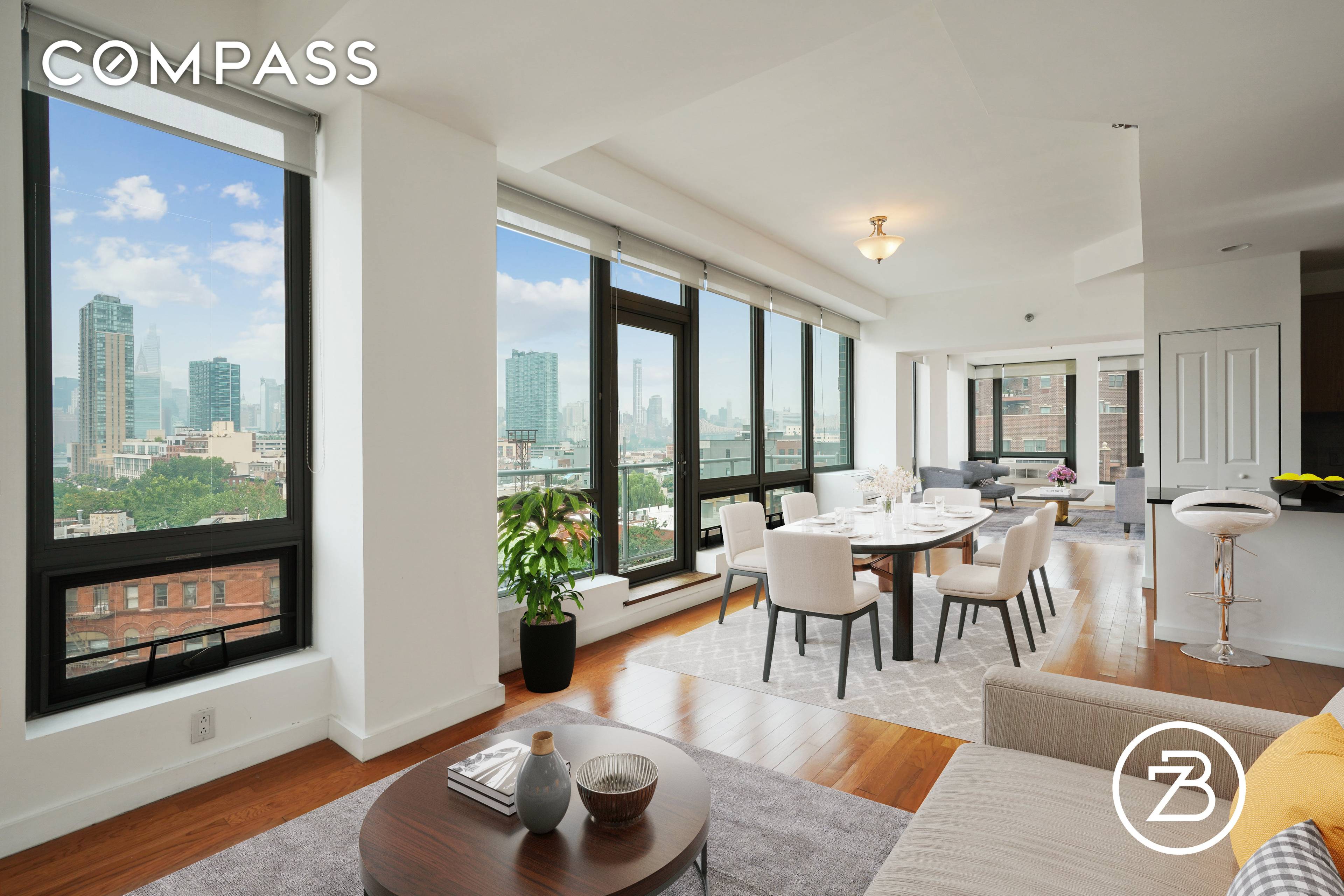 This beautiful, spacious apartment in LIC is a unique find.
