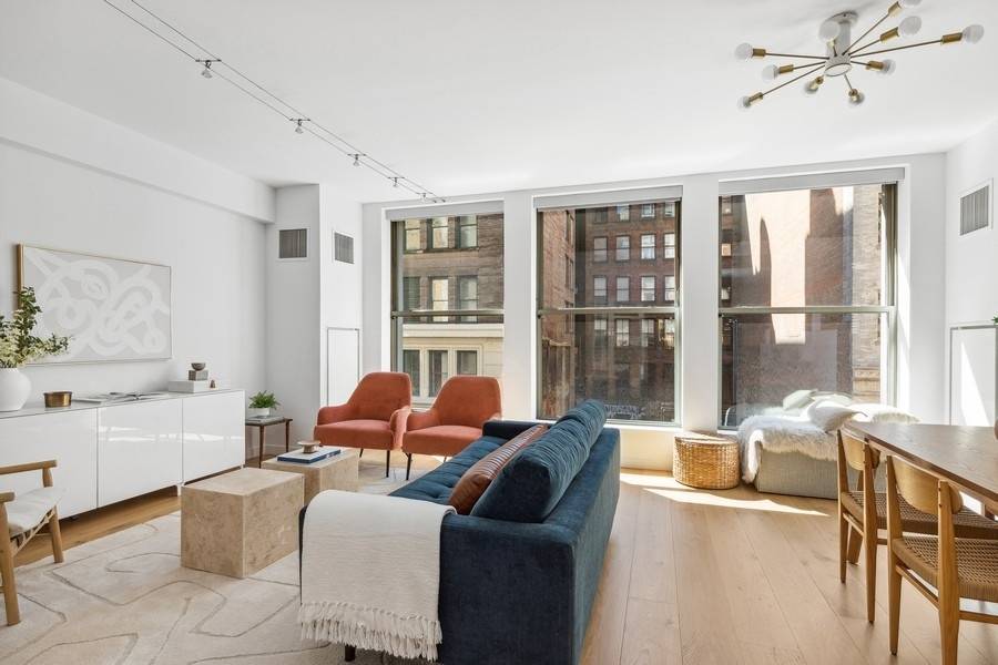 Welcome to this stunning floor through loft with a private balcony in the heart of the Flatiron District, a luminous 2 bedroom, 2 bathroom condo offering a chic city lifestyle ...