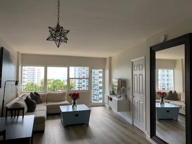 Rarely Available ! Beautiful Ocean View from this 8th floor 2 bedroom condo, Elegantly renovated with granite countertops, custom cabinetry, SS appliances, beautiful new wood floors throughout, Hurricane Impact Windows ...