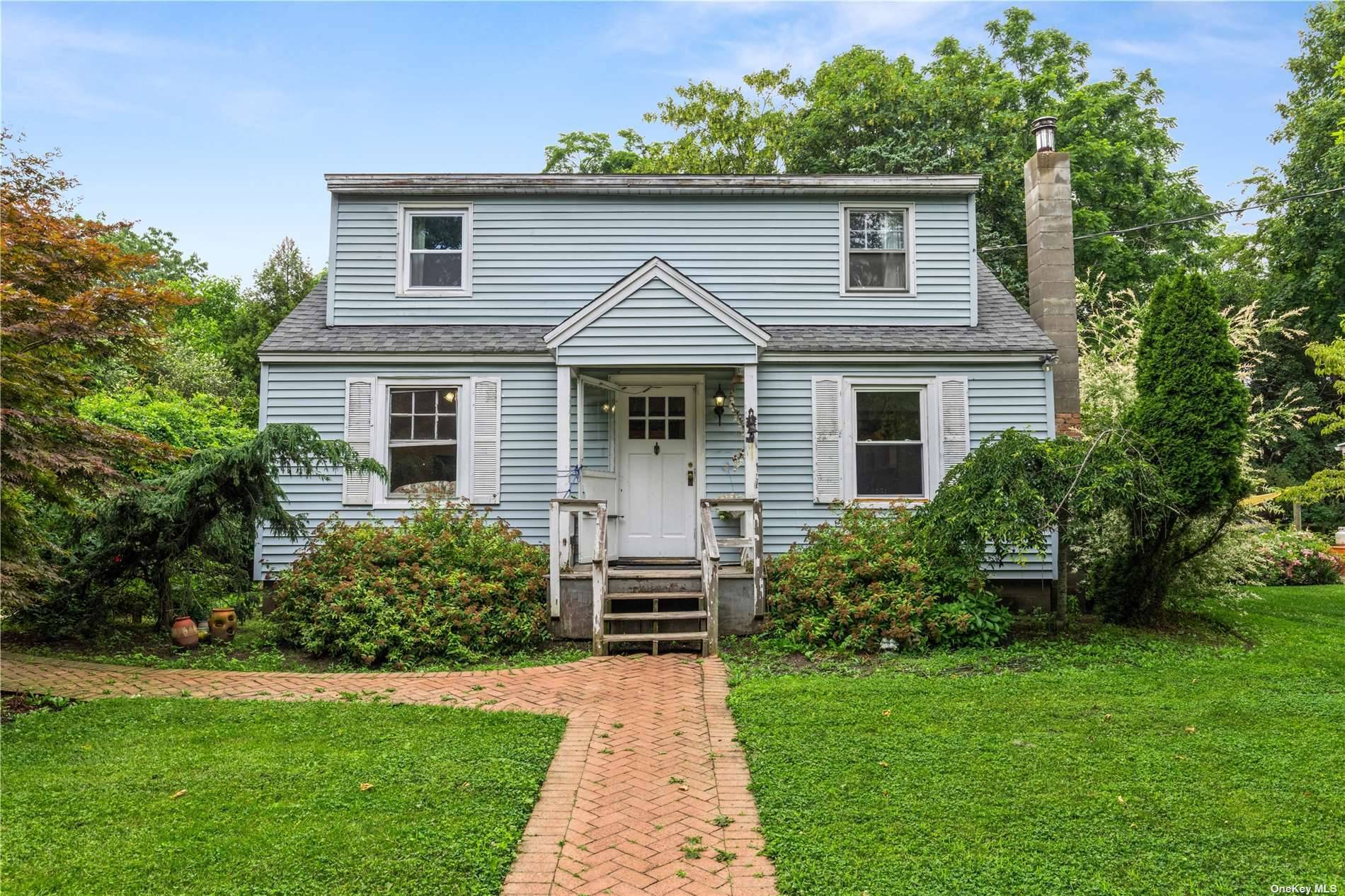 This sweet cape style home offers easy access to Southold's train amp ; bus stops, shopping, Founders beach and park.