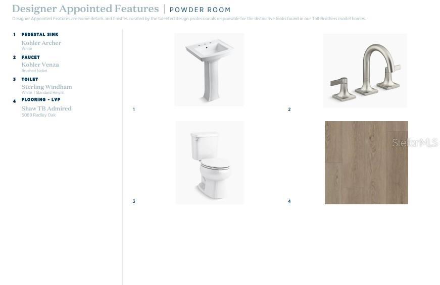 Designer-appointed features selected by our team of professional designers