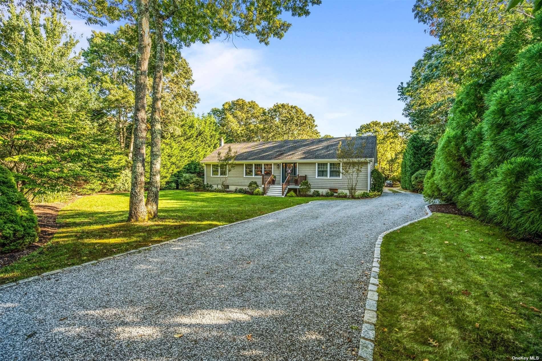 Tremendous opportunity to own a very private getaway in the Hamptons.