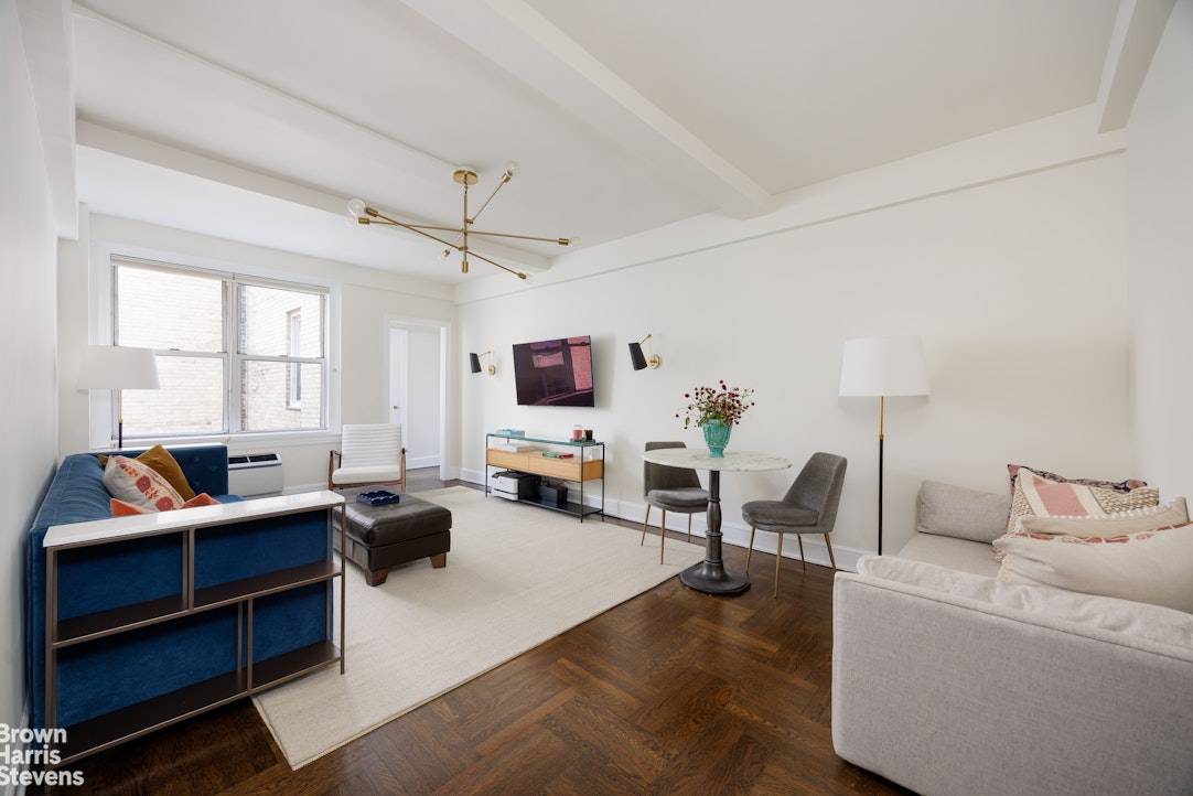 Nestled along one of Manhattan's most coveted addresses, this elegant one bedroom residence at 60 Gramercy Park North seamlessly combines timeless prewar charm with modern sophistication and includes coveted key ...