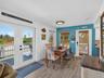 Dining area with access to the large front deck.
