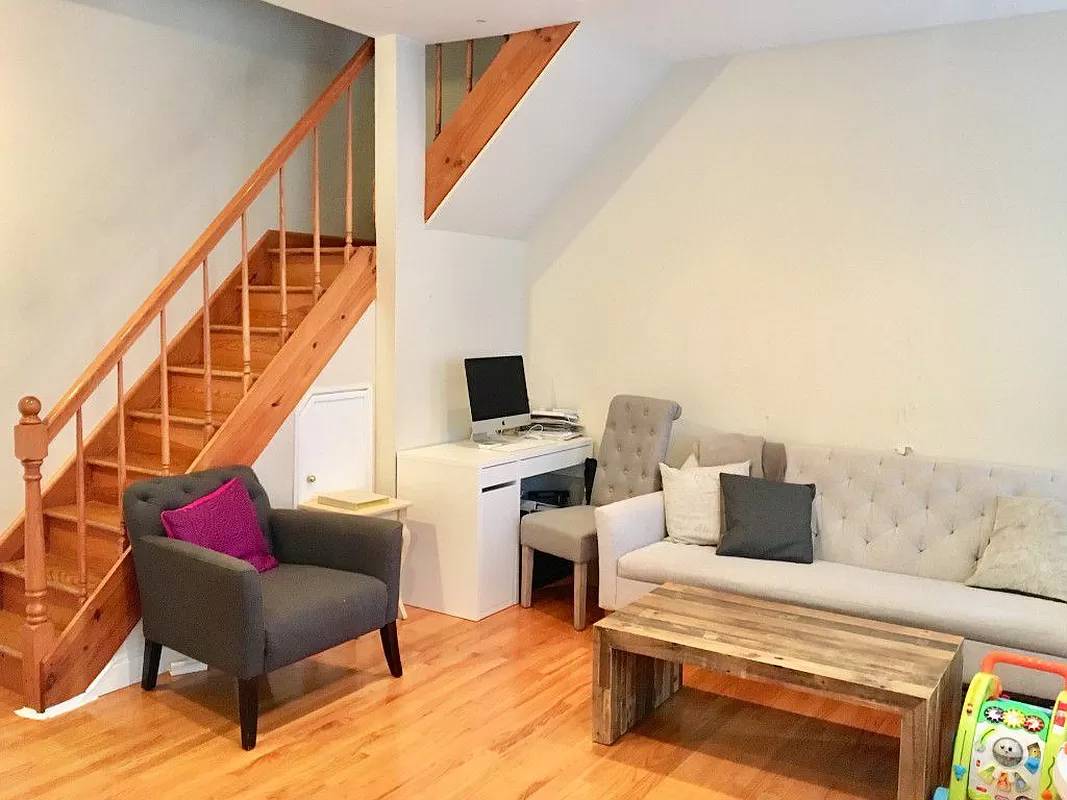 Renovated duplex 1BD 1 Bath with Private Terrace The monthly rent includes heat and water.