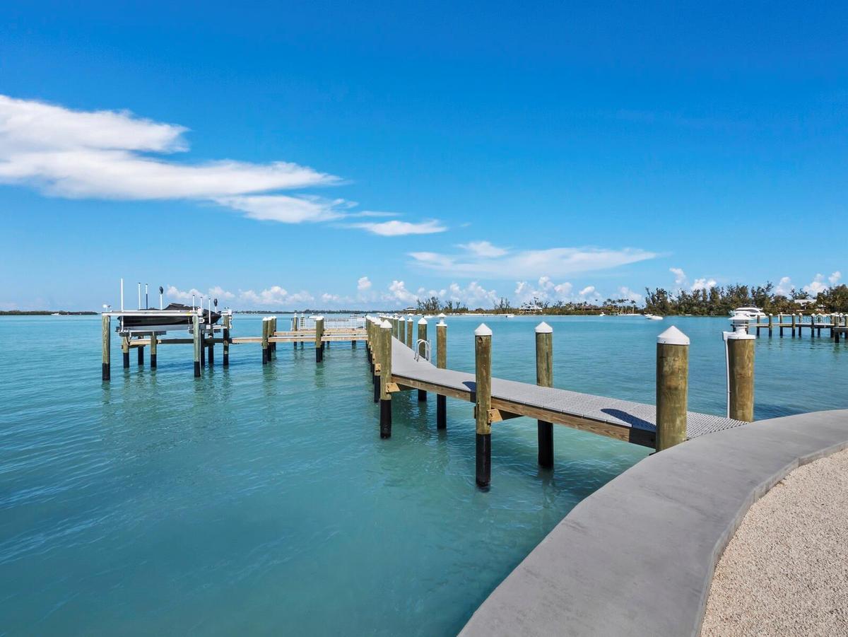 The docks are the most convenient possible to the Gulf via the adjacent pass. There is water and electric at the new docks. You are invited to add a