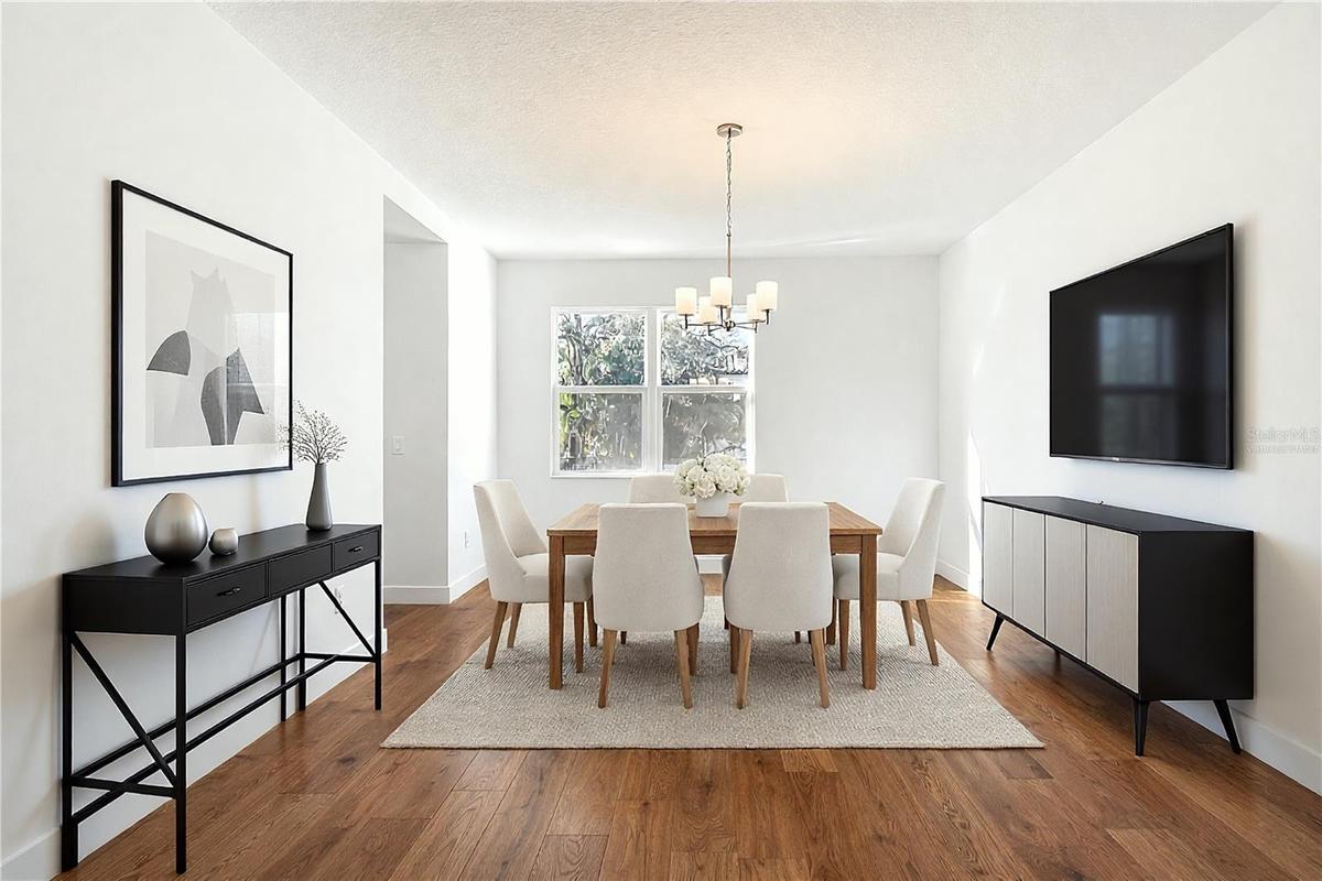 Dinning Room Seller will change the floor to your choice virtually staged