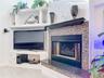 Double sided fire place