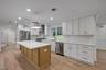 Kit cabinets plus island