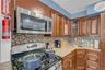 Granite kitchen with stainless steel appliances