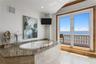 Primary bath — soaking tub with bay view