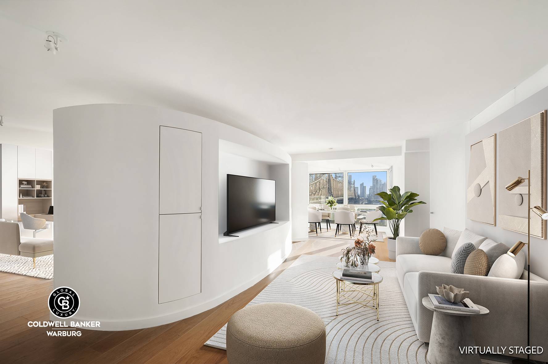 Apartment 16B was ORIGINALLY a TWO BEDROOM and has spectacular, panoramic and unobstructed views overlooking the East River.