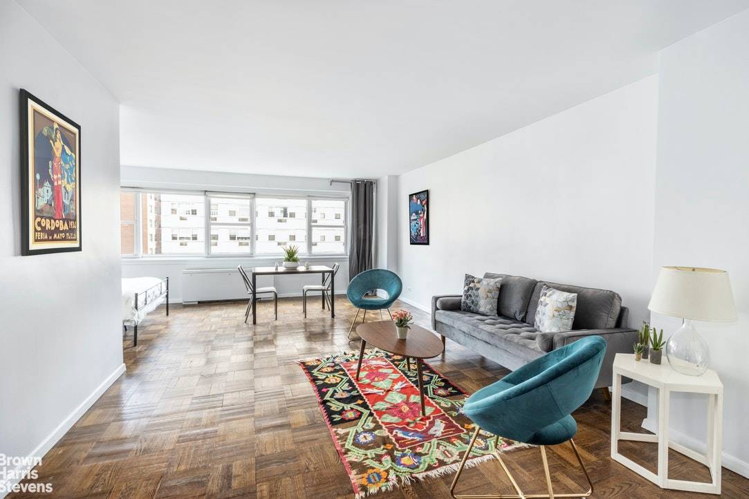 This gracious apartment presents a unique opportunity to live in a turnkey alcove studio in one of the most sought after full service co ops in the heart of the ...