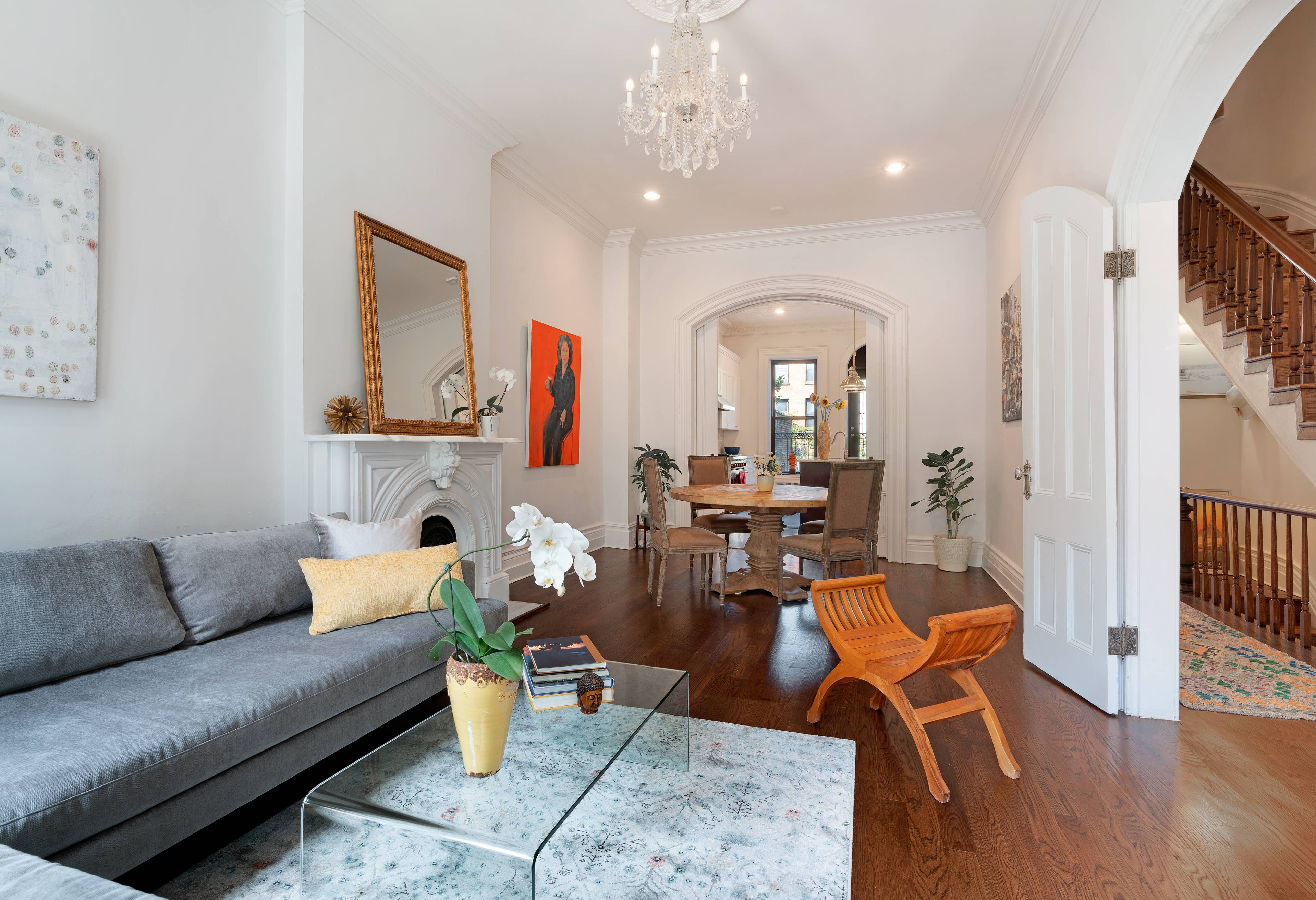 Designed to accommodate a multi generational family, this four story brownstone was fully renovated over the last five years.