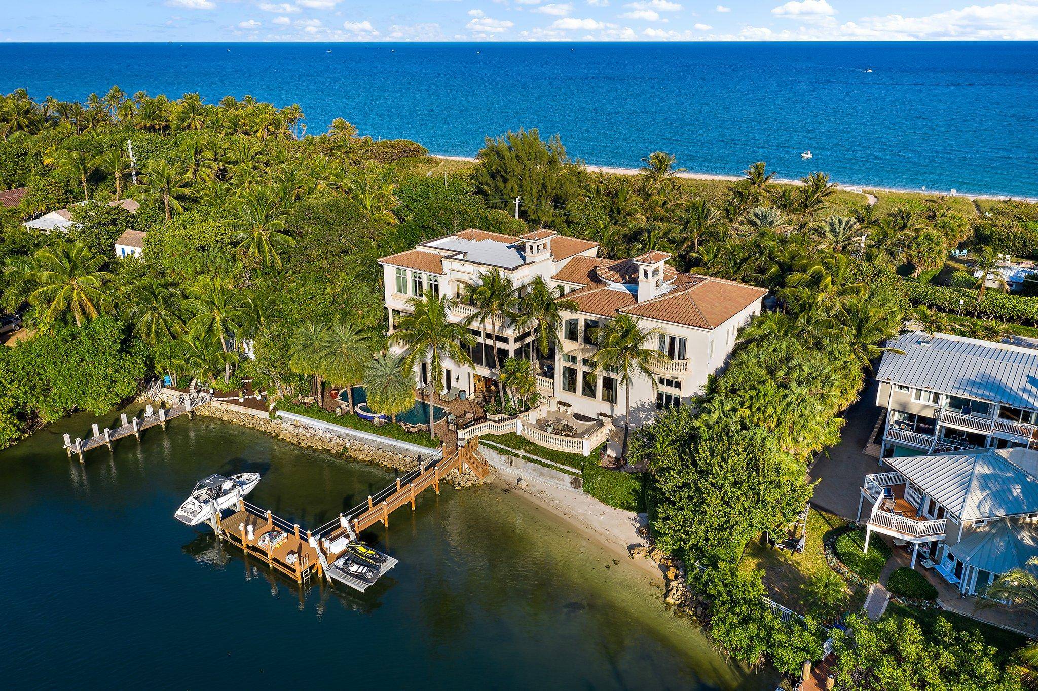 Spectacular intracoastal to ocean fully furnished custom estate available for summer rental.