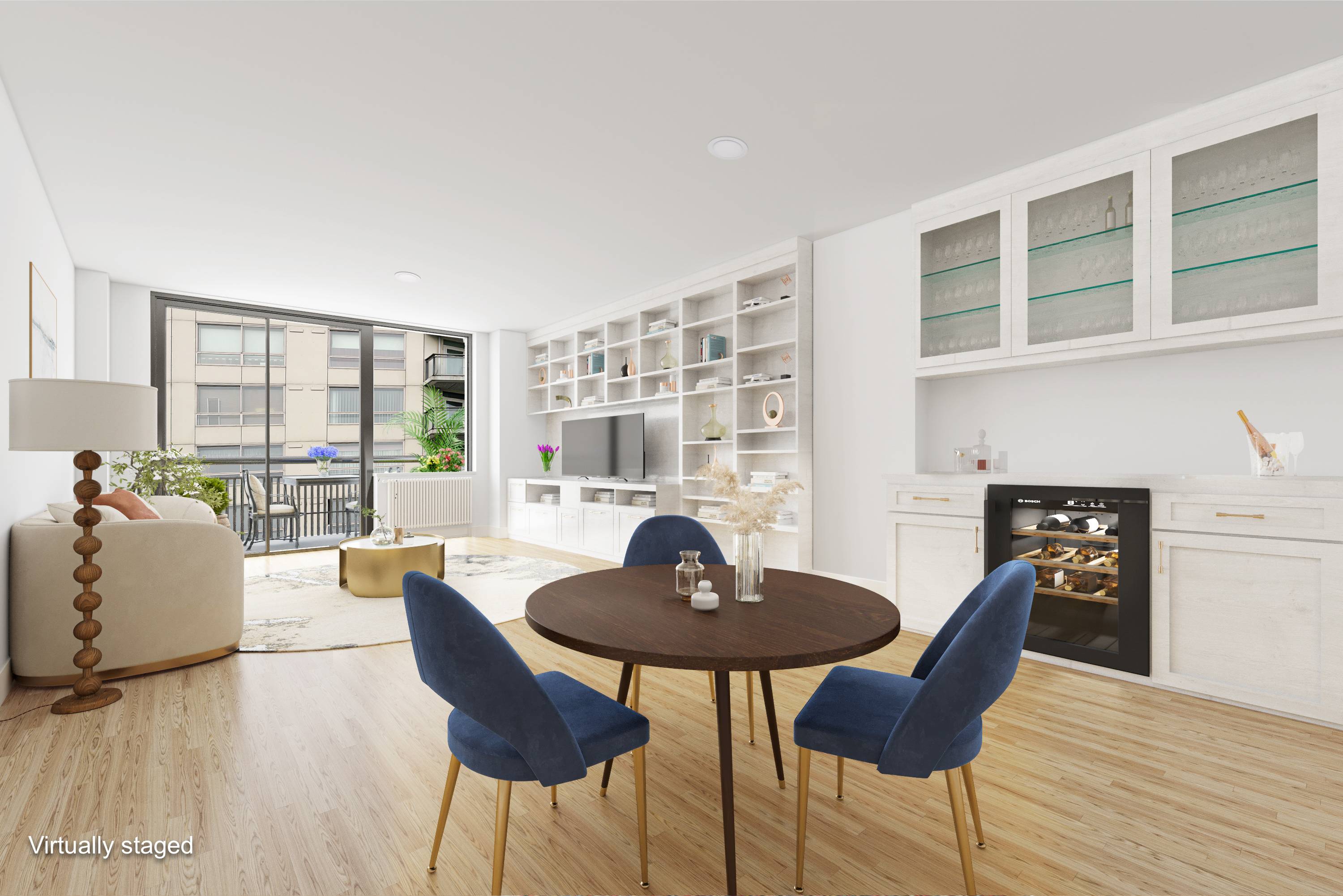 Residence 8C at 108 Fifth Avenue is a one bedroom condo located in the heart of the Flatiron neighborhood.