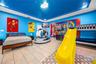 bonus room with custom designed bunk beds and slides