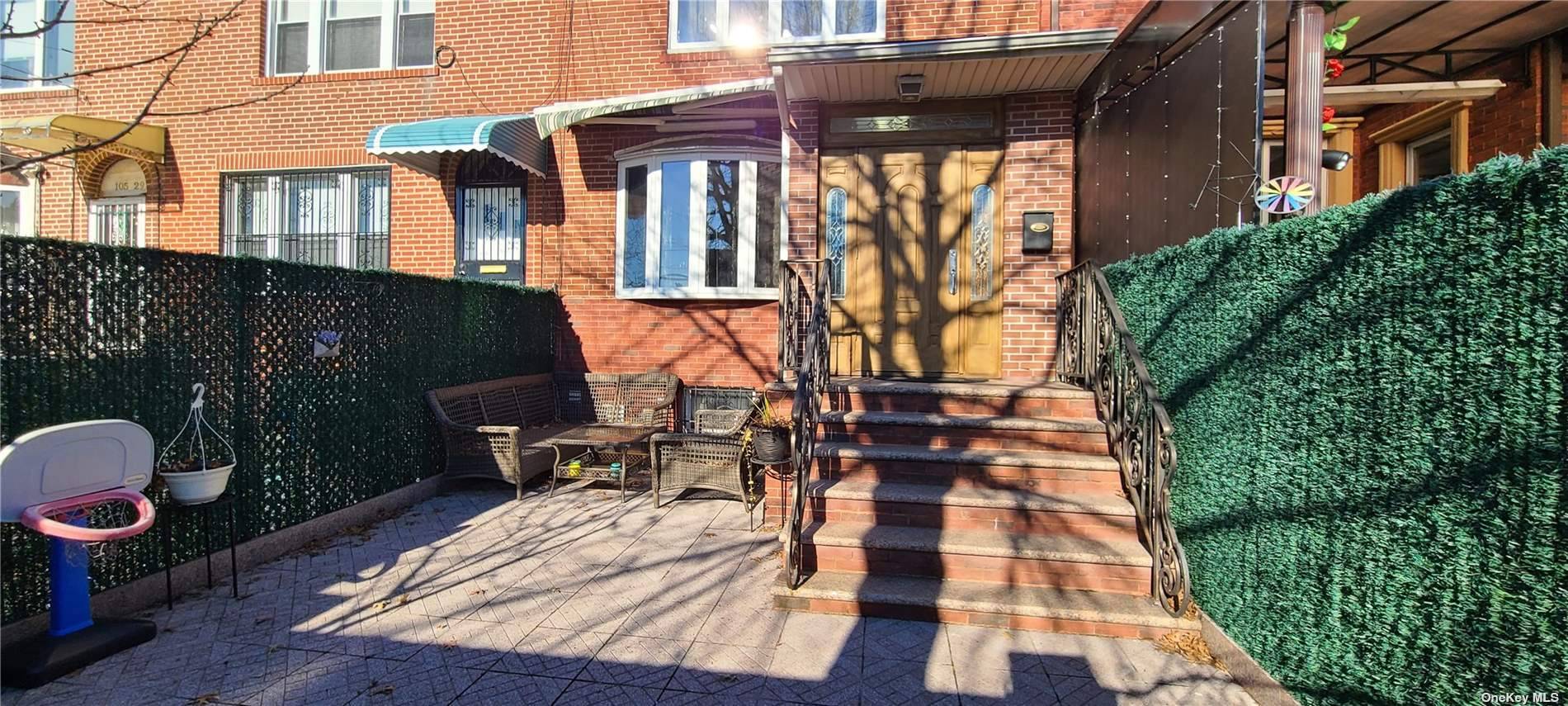 Excelent Location ! ! ! Extended Fully renovated attached brick house on a quiet, Forest Hills block !